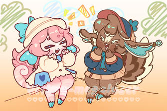 Closed Species OC Art (Credit : rowanyte & arioodle)